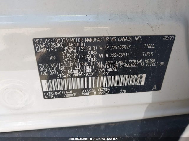 Toyota Rav4 Xle 2023 2T3W1RFV8PW279220 Image 9