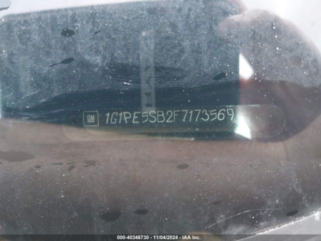 1G1PE5SB2F7173569 Chevrolet Cruze 2lt Auto