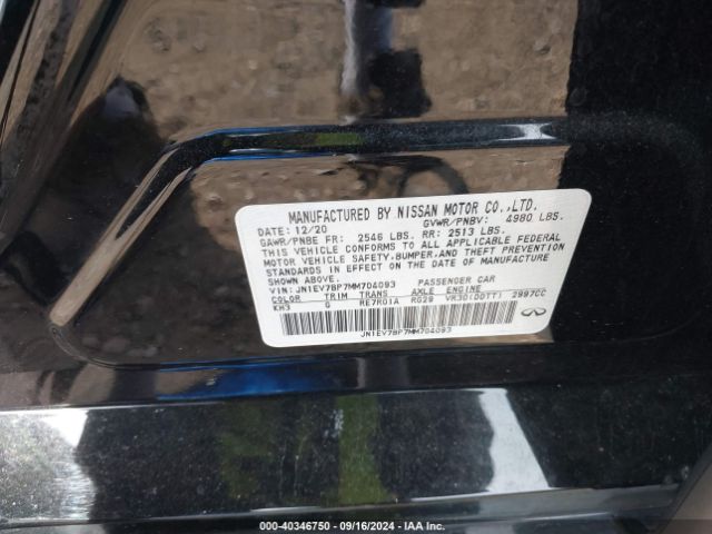 JN1EV7BP7MM704093 Infiniti Q50 LUXE
