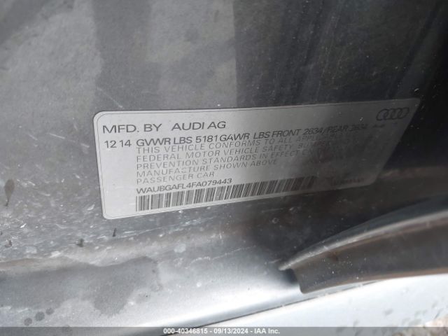 WAUBGAFL4FA079443 Audi S4 3.0t Premium Plus