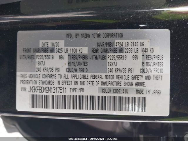 JM3KFBDM9M1317511 Mazda Cx-5 Grand Touring