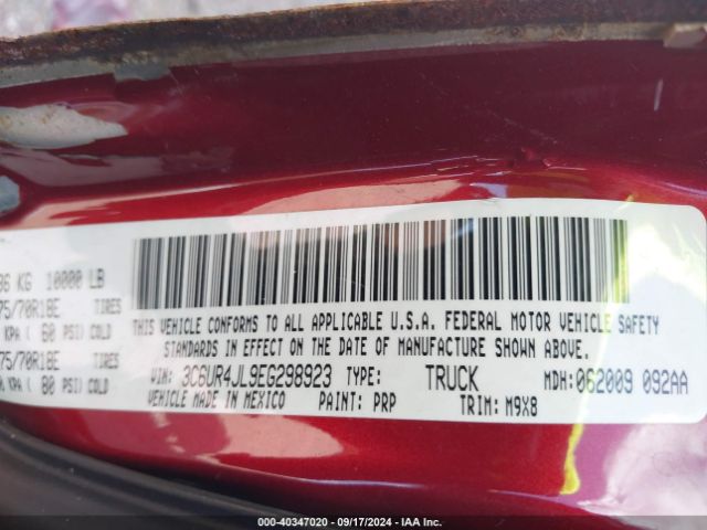 3C6UR4JL9EG298923 RAM 2500 Big Horn