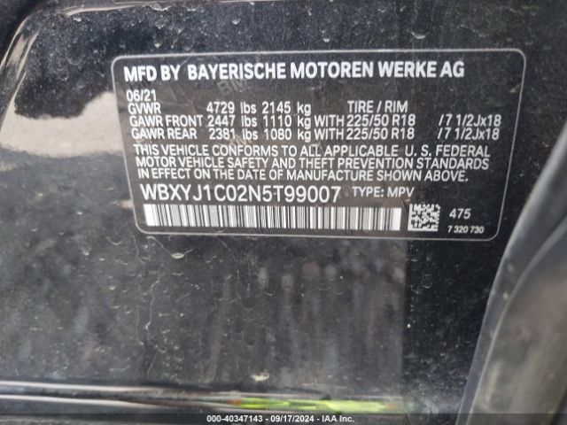 2022 BMW X2 WBXYJ1C02N5T99007 Photo 8