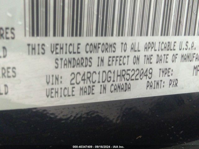 2C4RC1DG1HR522049 Chrysler Pacifica Touring