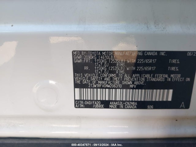 Toyota Rav4 Xle 2022 2T3W1RFV0NW206310 Image 9