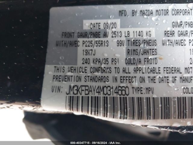 JM3KFBAY4M0314660 Mazda Cx-5 Grand Touring Reserve