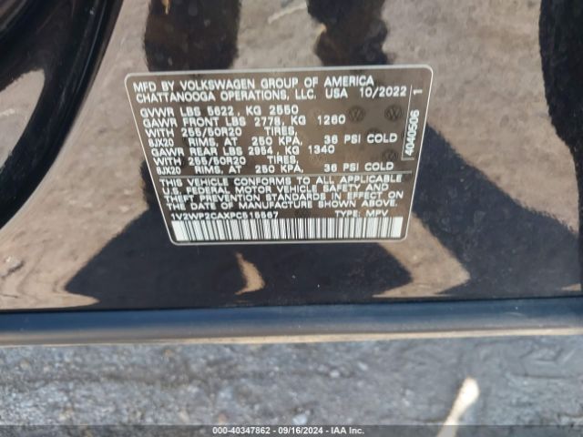 1V2WP2CAXPC515567 Volkswagen Atlas 2.0t Se W/technology