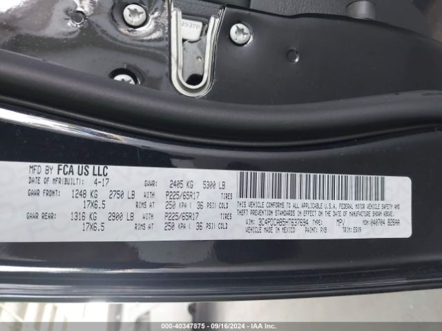 3C4PDCAB5HT637694 Dodge JOURNEY SE