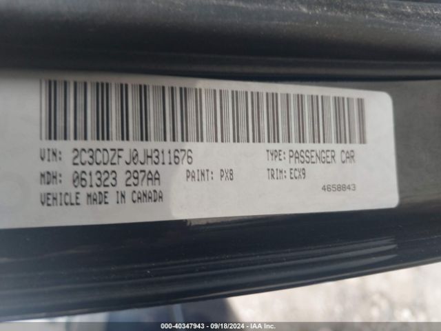 2C3CDZFJ0JH311676 Dodge Challenger R/t Scat Pack