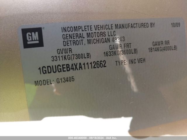 2010 GMC SAVANA 1500 1GDUGEB4XA1112662 Photo 8