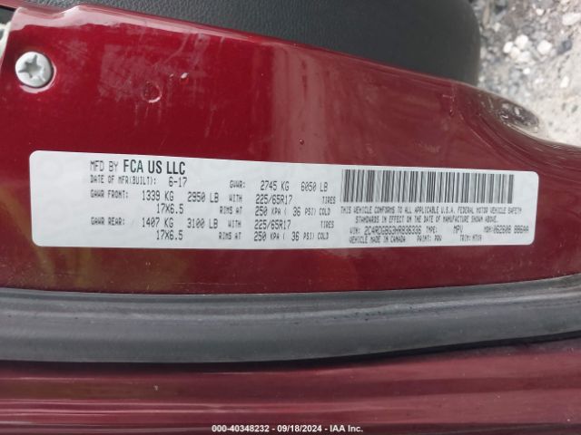 2C4RDGBG3HR836336 Dodge Grand Caravan Se Plus