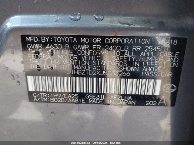 JTHBZ1D2XJ5033266 Lexus IS 350
