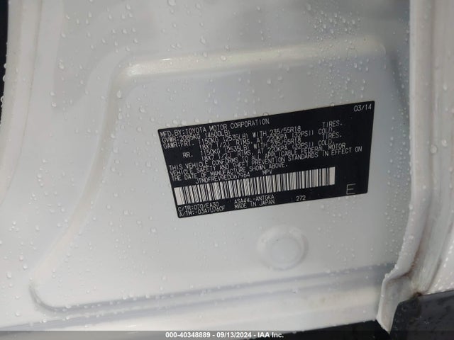 Toyota Rav4 Limited 2014 JTMDFREV9ED067964 Image 9