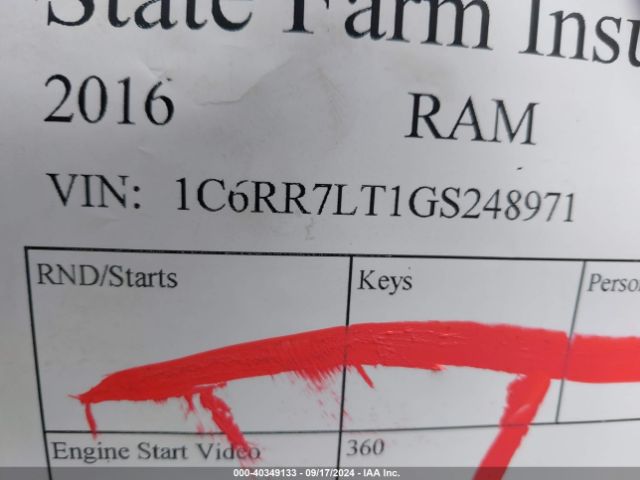 1C6RR7LT1GS248971 RAM 1500 Big Horn