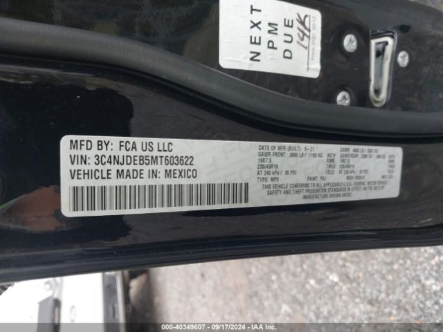 3C4NJDEB5MT603622 Jeep Compass 80th Anniversary 4x4
