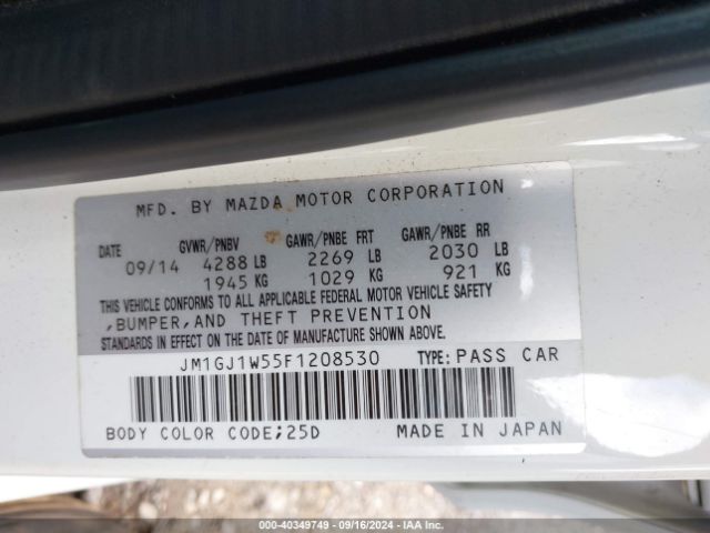 JM1GJ1W55F1208530 Mazda Mazda6 I Grand Touring