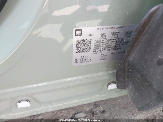 KL77LKEP1SC028508 Chevrolet Trax Fwd Activ