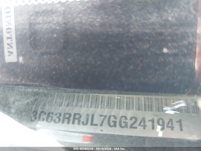 40350218 :رقم المزاد ، 3C63RRJL7GG241941 vin ، 2016 Ram 3500 Laramie مزاد بيع