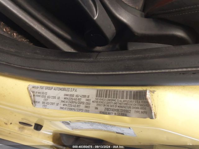 ZFBCFADH9EZ019962 Fiat 500L TREKKING