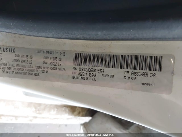 Chrysler 200 Limited 2016 1C3CCCAB6GN175974 Image 9