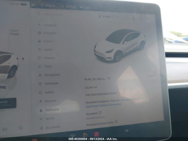 7SAYGDEE2PA075160 Tesla Model Y