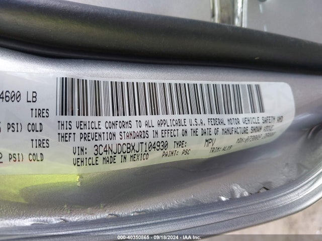 3C4NJDCBXJT104930 Jeep Compass Limited 4x4