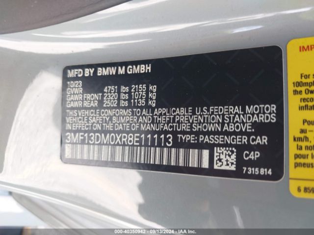 3MF13DM0XR8E11113 BMW M2