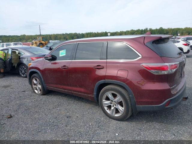 5TDDKRFHXFS077963 Toyota Highlander Limited V6