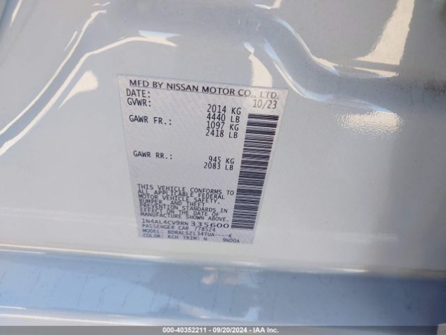 1N4AL4CV9RN335600 Nissan Altima Sr Vc-turbo Fwd