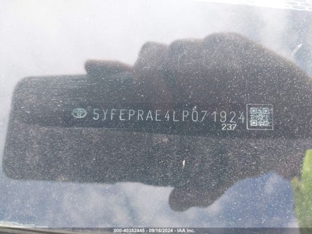 2020 TOYOTA COROLLA 5YFEPRAE4LP071924 Photo 8