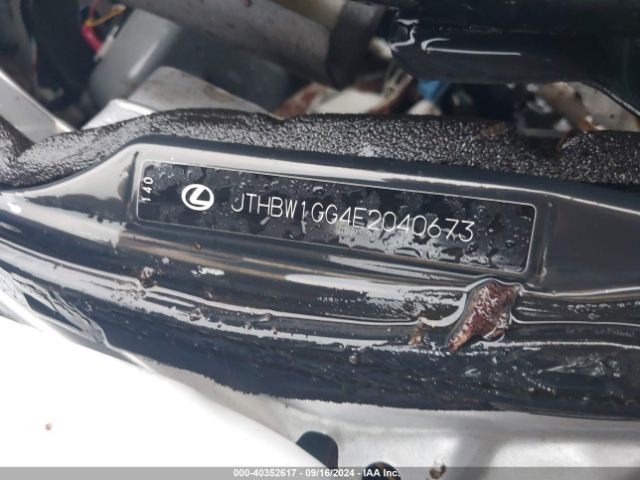 JTHBW1GG4E2040673 Lexus ES 300H