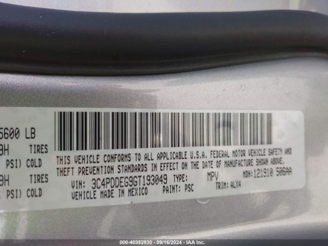 3C4PDDEG9GT193049 Dodge Journey R/t