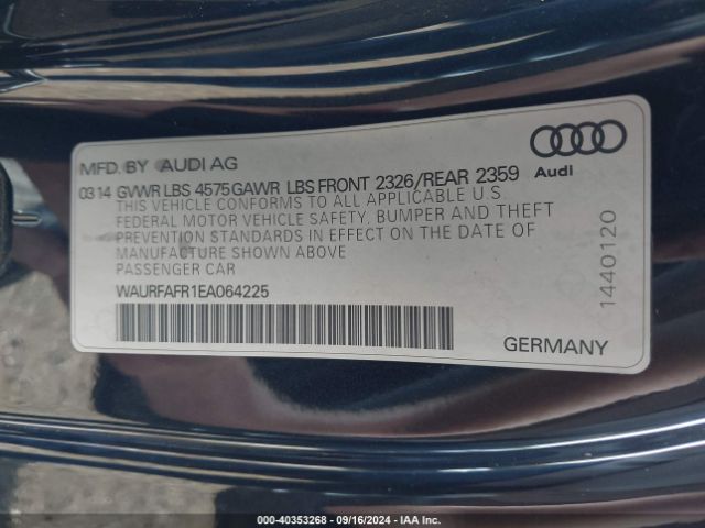 WAURFAFR1EA064225 Audi A5 2.0t Premium