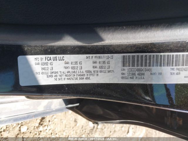 1C3CCCAB8GN164491 Chrysler 200 Limited