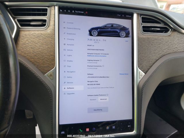 5YJSA1H19EFP56783 Tesla Model S P85