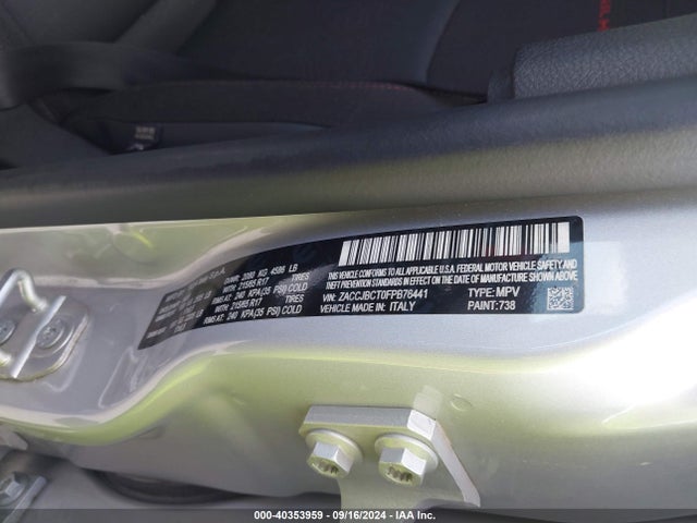 Jeep Renegade Trailhawk 2015 ZACCJBCT0FPB76441 Image 9