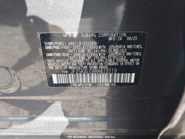 JF2SKALC8RH413119 Subaru Forester Limited