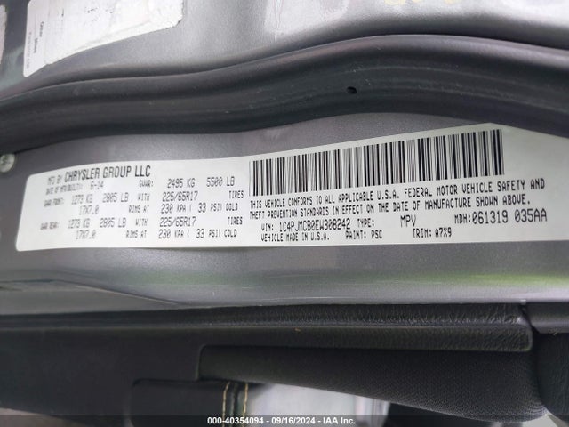 1C4PJMCB0EW308242 Jeep Cherokee Latitude