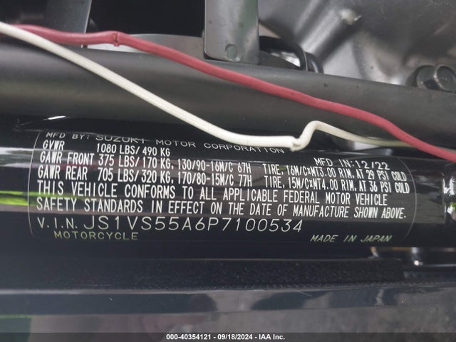 2023 SUZUKI VL800 JS1VS55A6P7100534 Photo 9