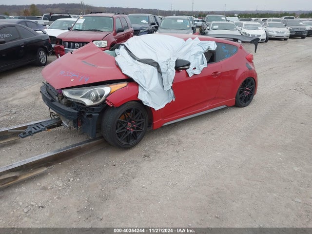 Hyundai Veloster Turbo W/black 2014 KMHTC6AE3EU210668 Image 2