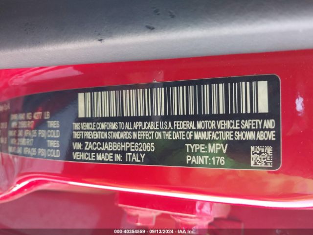ZACCJABB6HPE62065 Jeep Renegade Latitude Fwd