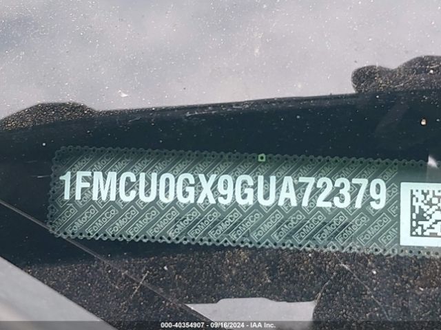 1FMCU0GX9GUA72379 Ford ESCAPE SE