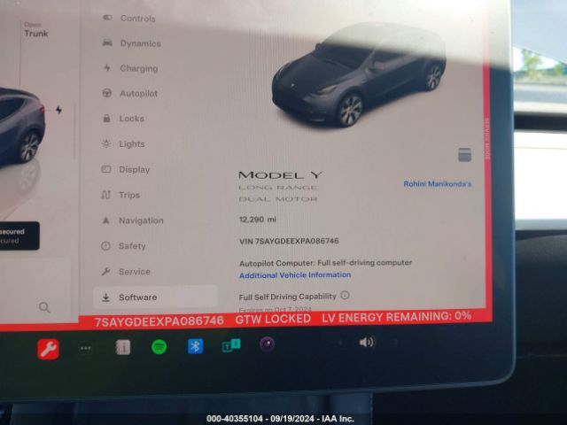 7SAYGDEEXPA086746 Tesla Model Y