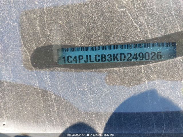 1C4PJLCB3KD249026 Jeep Cherokee Latitude Fwd
