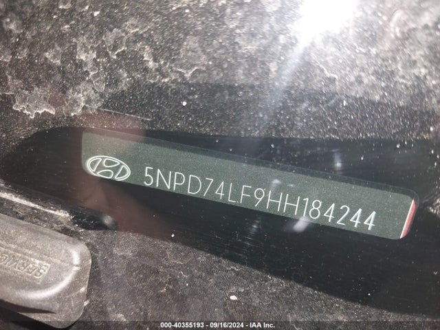 Hyundai ELANTRA SE 2017 5NPD74LF9HH184244 Image 9