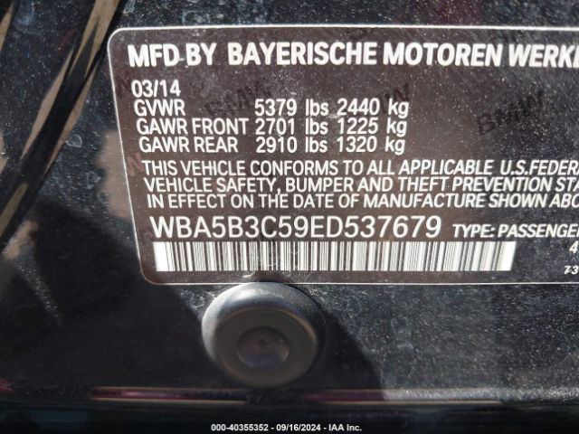 WBA5B3C59ED537679 BMW 535i Xdrive
