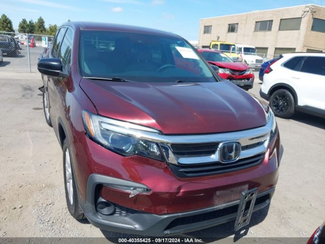 5FNYF6H19KB009480 Honda PILOT LX