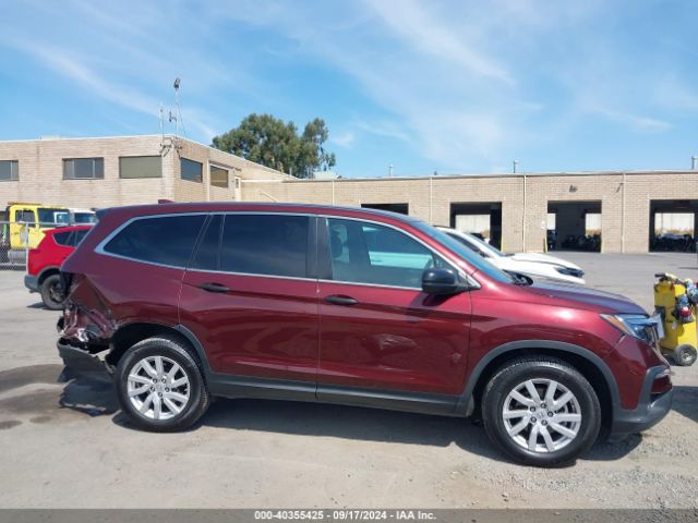 5FNYF6H19KB009480 Honda PILOT LX