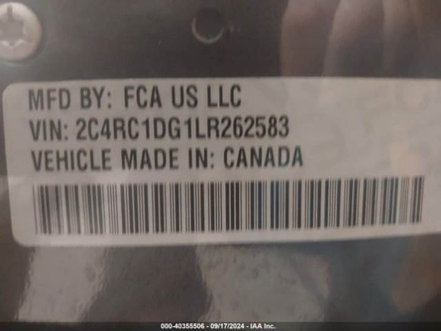 2C4RC1DG1LR262583 Chrysler Voyager Lxi