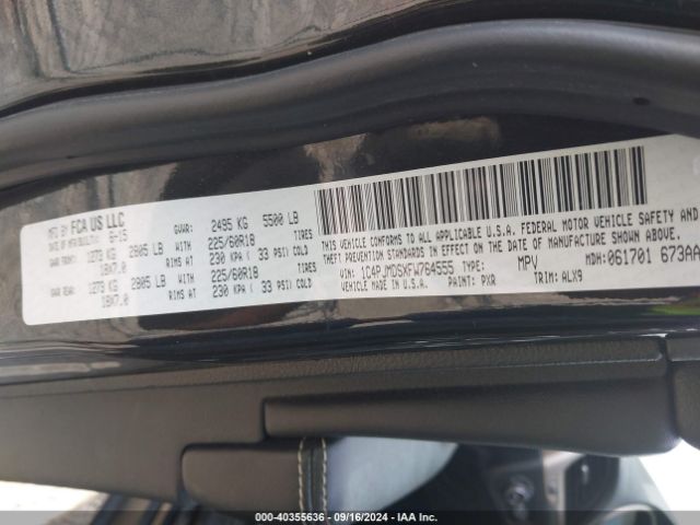 1C4PJMDSXFW764555 Jeep Cherokee Limited